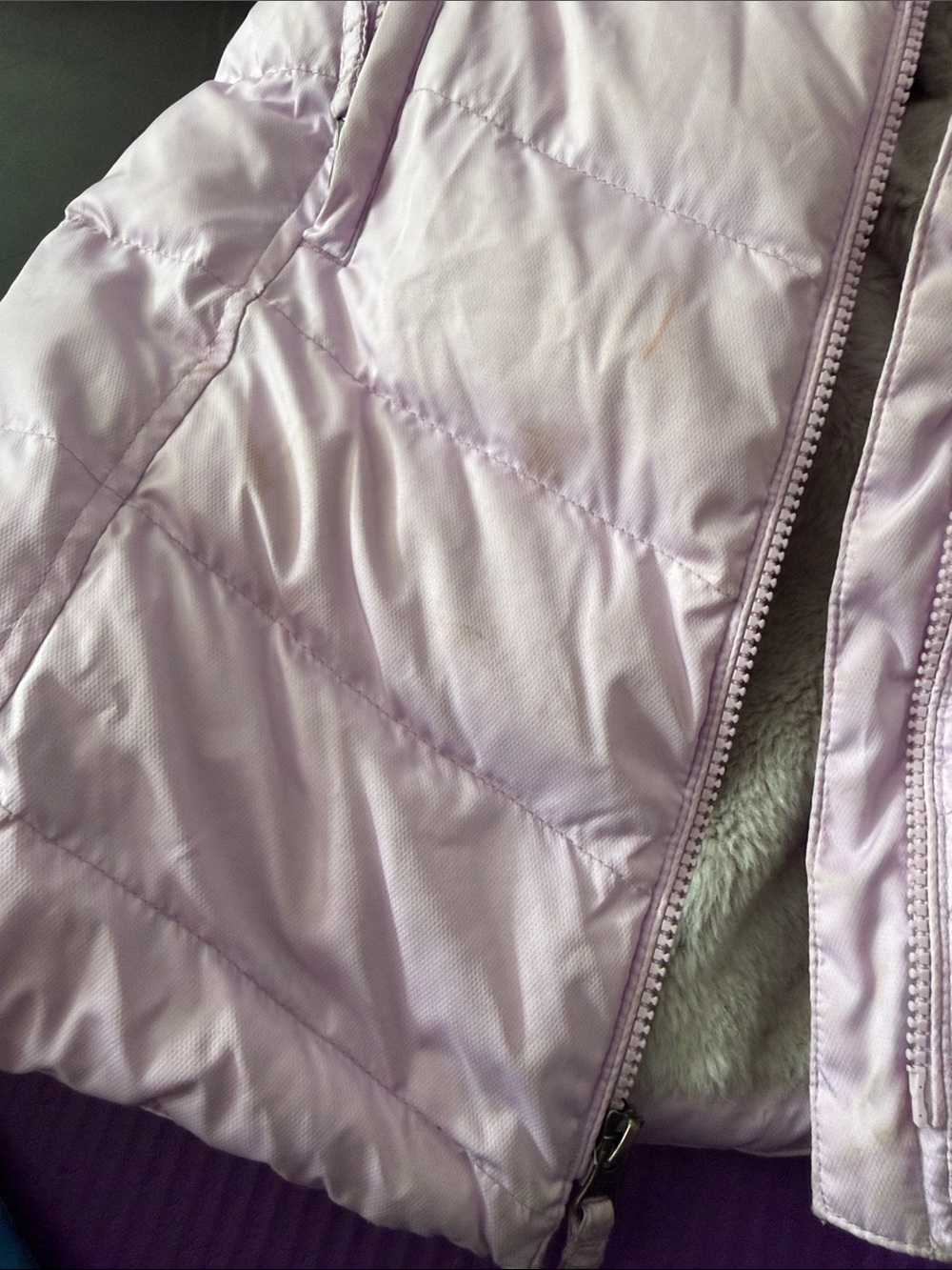 Kids Hooded Puffer Jacket - Light Pink - Picture 6 of 6